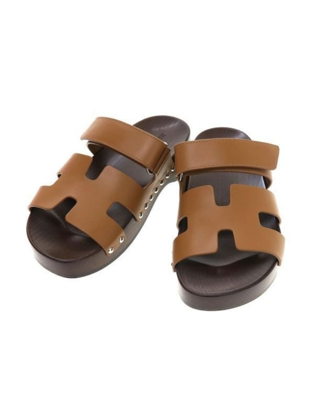 Hermes Sandals Cos Brown